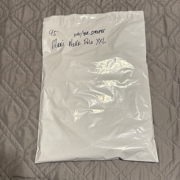 Men’s Nike Golf Dri-Fit Polo, XXL, White With Black Stripes. - Picture 9 of 9